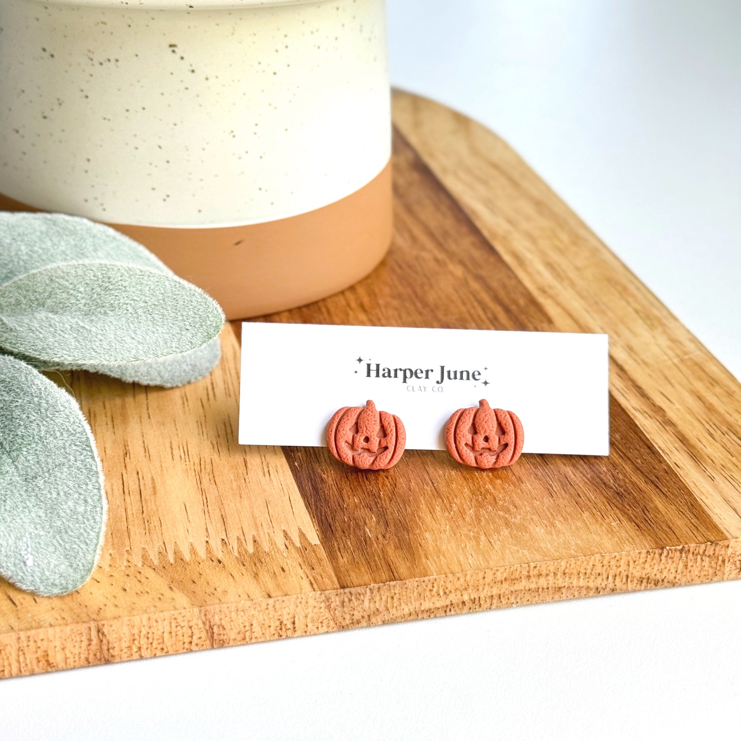 Jack O'Lantern Studs
