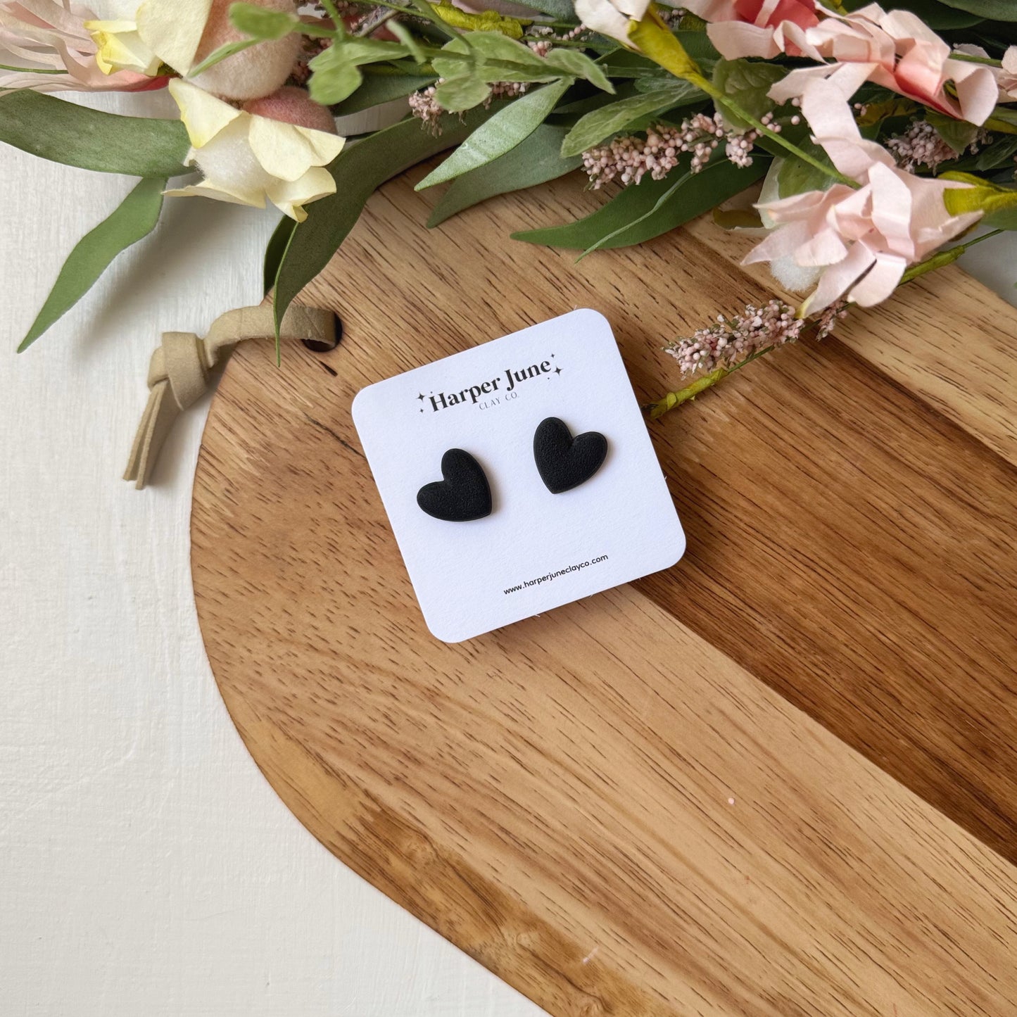 Large Heart Studs