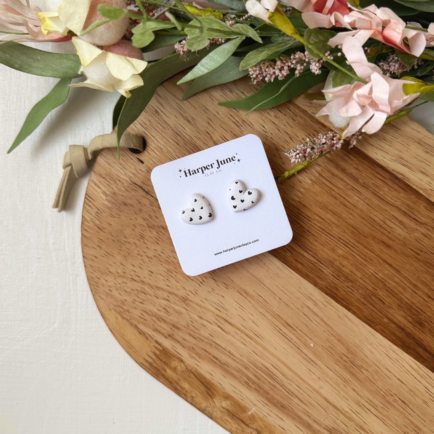 Large Heart Studs