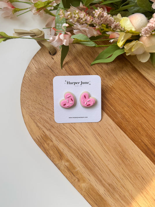 Valentine Cookie Studs