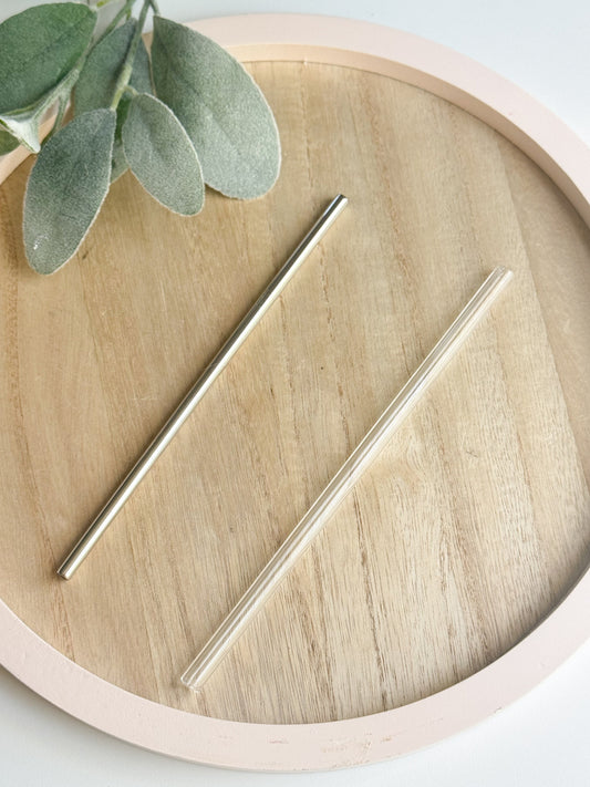 Metal and Glass Straw